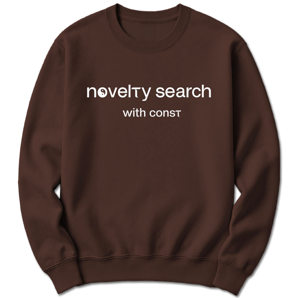 Novelty Search with Const Sweatshirt