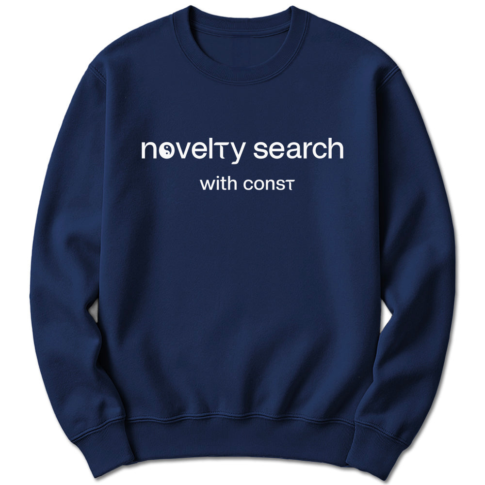 Novelty Search with Const Sweatshirt